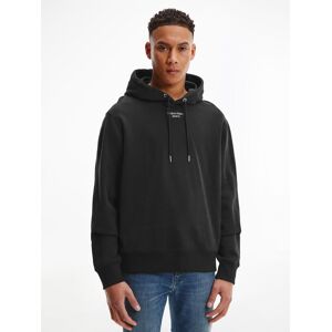 Calvin Klein Jeans Stack Logo Hoodie, Black - Black - Male - Size: XXL