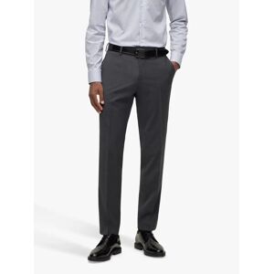 Hugo Boss BOSS Genius Virgin Wool Slim Fit Suit Trousers - Dark Grey - Male - Size: 32R