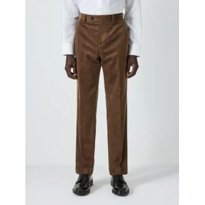 John Lewis Corduroy Regular Fit Trousers - Taupe - Male - Size: 36R