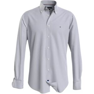 Tommy Hilfiger Dobby Cotton Oxford Shirt - Th Navy/White - Male - Size: 37