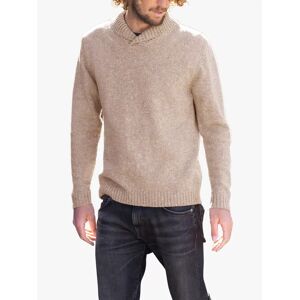 Celtic & Co. Donegal Shawl Collar Wool Jumper - Camel - Male - Size: XL