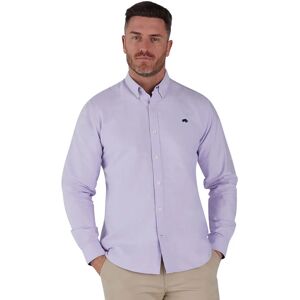 Raging Bull Classic Oxford Shirt - Purple - Male - Size: 4XL