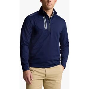 Polo Golf Ralph Lauren Performance Jersey Quarter Zip Pullover, Navy - Navy - Male - Size: S