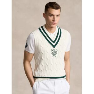 Polo Ralph Lauren Sleeveless Cricket Vest, Wh/Cmc Wh/Mossagt - Wh/Cmc Wh/Mossagt - Male - Size: M