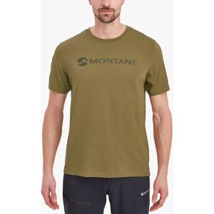 Montane Mono Logo Organic Cotton T-Shirt - Olive - Male - Size: L