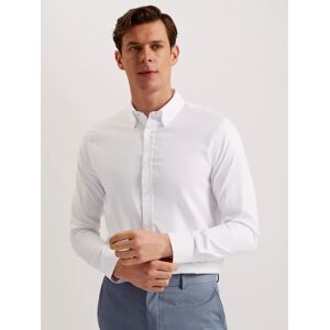 Ted Baker Allardo Regular Premium Oxford Shirt - White - Male - Size: XS