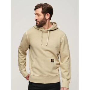 Superdry Contrast Stitch Relaxed Overhead Hoodie - Washed Pelican Beige - Male - Size: M