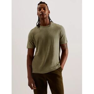 Ted Baker Flinlo Linen T-Shirt, Olive - Olive - Male - Size: M