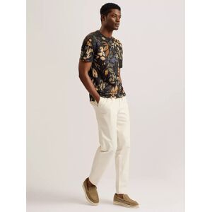 Ted Baker Allpine Abstract Print Linen T-Shirt, Multi - Multi - Male - Size: M