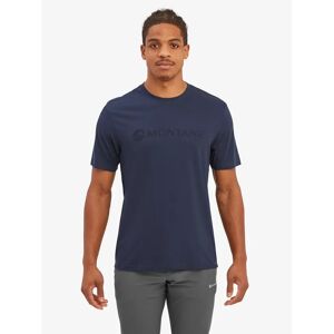 Montane Mono Logo Organic Cotton T-Shirt - Blue - Male - Size: L