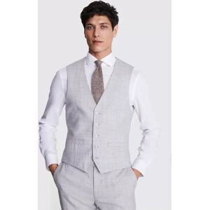 Moss Slim Fit Wool Blend Waistcoat, Light Grey - Light Grey - Male - Size: 36R