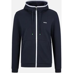 Men's Hugo Boss Men's Saggy Dark Blue Zip Up Hoodie. - Size: 46/Regular