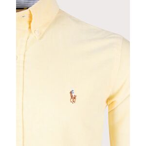 Polo Ralph Lauren Men's Custom Fit Lightweight Oxford Shirt - Yellow Oxford - Size: 40/Regular