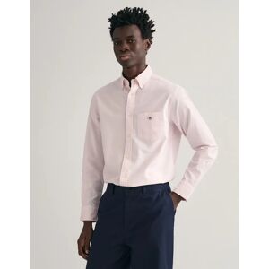 Men's GANT Mens Regular Fit Long Sleeve Oxford Shirt - Light Pink - Size: 48/Regular