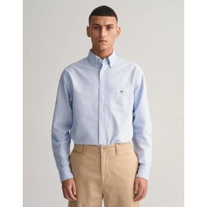 Men's GANT Mens Regular Fit Long Sleeve Oxford Shirt - Light Blue - Size: 48/Regular