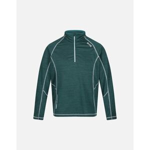 Men's Regatta Mens Yonder Quick Dry Moisture Wicking Half Zip Fleece Jacket - Pacific Green - Size: 38/Regular