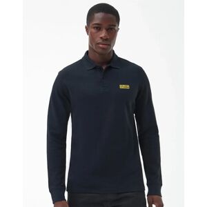 Men's Barbour International Essential Mens Long Sleeve Polo - Multi/Black - Size: 40/Regular