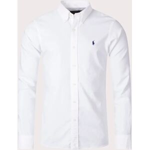 Polo Ralph Lauren Men's Custom Fit Oxford Shirt - White - Size: Regular/36