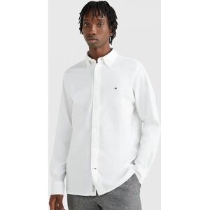 Men's Tommy Hilfiger Core 1985 Flex Mens Long Sleeve Oxford Shirt - White - Size: 44/Regular