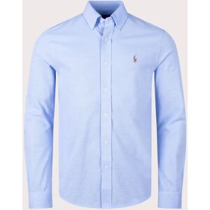 Polo Ralph Lauren Men's Knit Oxford Shirt - Harbour Island Blue Multi Pp - Size: Regular/36