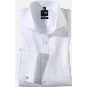 Men's Olymp Mens Level Five Double Cuff Body Fit Dinner Shirt (White) - Size: 17 in