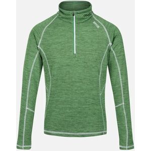 Men's Regatta Mens Yonder Quick Dry Moisture Wicking Half Zip Fleece Jacket - Field Green - Size: 40/Regular