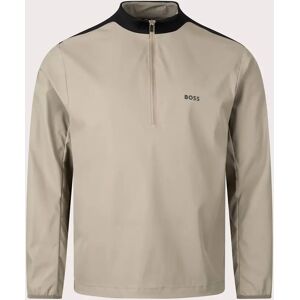 BOSS Men's Quarter Zip J Faster Athletic Pullover Smock - Light Pastel Green - Size: M