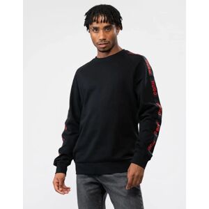 Men's HUGO Sporty Logo Tape Mens Loungewear Sweatshirt - Black - Size: 38/Regular