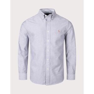 Polo Ralph Lauren Men's Custom Fit Lightweight Oxford Shirt - Slate - Size: 38/Regular