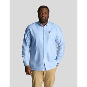 Lyle And Scott Men's Light Weight Oxford Shirt Plus - Blue - Size: 48/Regular