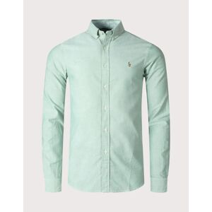 Polo Ralph Lauren Men's Slim Fit Oxford Shirt - College Green - Size: 40/Regular