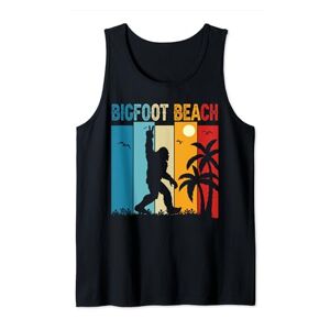Summer 2024 Bigfoot Legendary Humanoid Creature Bigfoot Beach Peace Sasquatch Vacation Travel Vibes Tank Top