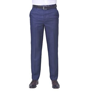 Trouser Master Ltd Jolliman Mens Plus Size Trousers High Waist Big & Tall Trousers Pants Lightweight Smart Formal Business Office Waist 38W / 29L Navy