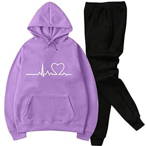 Mens Tracksuit Set Mens Tracksuits Sets Printed Fleece Two-Piece Sweatsuits with Hood and Pockets Hoodie+loose Jogging Pants Hooded Sweatshirt Topwear Comfortable Suitable for Sports Training Running Jogging Walking