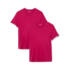 MUSTANG Men's 2-pack V-neck T-Shirt, Sangria 8354, XL