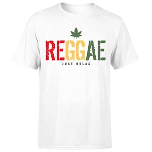 Reggae Just Relax T Shirt Rasta Jamaica Bob Marley Mens T Shirt Top#P1#OR#A White L