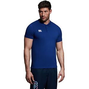 Canterbury Men's Waimak Cotton Polo Shirt, Rugby Shirt, Casual Top For Long Lasting Comfort, Royal, 2XL