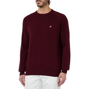 Merc London Merc Men's Berty Cashmere Blend Jumper Pullover Sweater, Burgundy, Medium