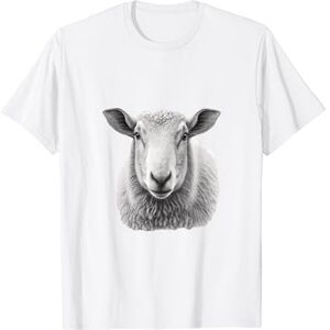 Herdwick Sheep Herdy Gifts Sheep Portrait T-Shirt