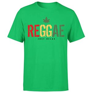 Reggae Just Relax T Shirt Rasta Jamaica Bob Marley Mens T Shirt Top#P1#OR#A Irish Green L