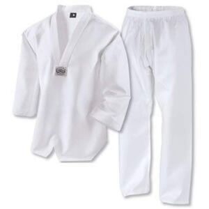 Playwell Martial Arts Martial Arts Taekwondo White V neck Korean Uniform - 3