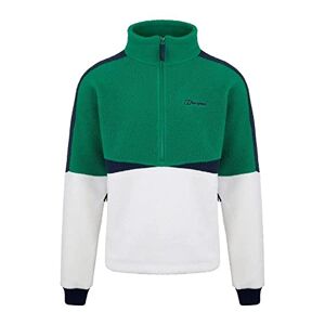 Berghaus Men's Houlton Half Zip Fleece Jacket, Verdant Green/Dusk/Vporous Gry, 3XL