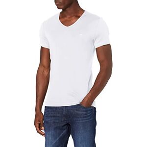 Mustang Men's Aaron V Basic T-Shirt, White, M
