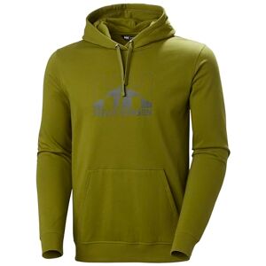 Helly Hansen Mens Nord Graphic Pull Over Hoodie, Olive Green, M