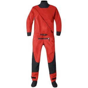 Ornrjfll Men's Surfcasting Latex Suit Surf Surfcasting Cuff And Collar Flatwater Paddling Breathable Dry Suit Red L