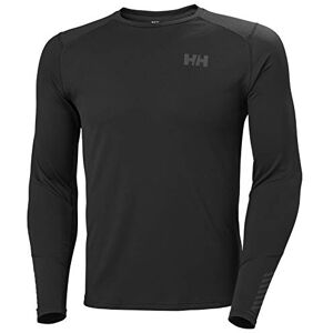 Helly Hansen Men's Lifa Active Crew Ls T-Shirt, Black, Medium