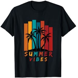 Summer Vibes Hello Summer Vacation Groovy Cruise Summe T-Shirt