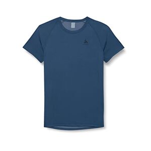 Odlo Men Functional Underwear Short Sleeve Shirt ACTIVE F-DRY LIGHT ECO, blue wing teal, S
