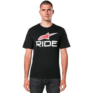 Alpinestars Men's Ride 4.0 CSF Tee T-Shirt, Black/White/Red, L