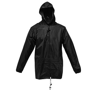 Regatta Men's Trw408 80050 Plain Hooded Long Sleeve Denim Jacket, Black, Small